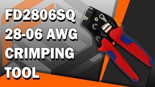 FD2806SQ 2806 AWG Hand Crimping Tool [upl. by Ahsenwahs]