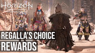 Regallas Choice Both Rewards and Cutscenes  Horizon Forbidden West [upl. by Atnuahc463]