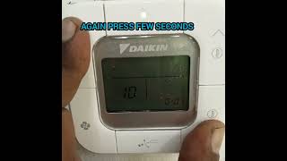 Daikin wired thermostat BRC2E61 to find room return air liquidgas temperature and error code [upl. by Suk]