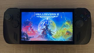 Asus Rog Ally X Helldivers 2 Max FPS [upl. by Tfat]