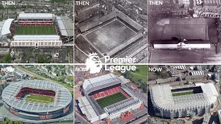 Premier League Stadiums Then vs Now Shorts [upl. by Aisined446]