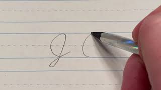 Capital quotJquot in cursive [upl. by Adoc914]