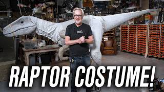 Adam Savages Four Year Build LifeSize Velociraptor Costume [upl. by Goldshlag181]