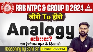 Analogy Reasoning Tricks  Reasoning Tricks by Sahil Tiwari  RRB NTPC Group D 2024 [upl. by Kcyred]