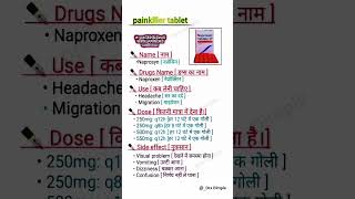 Naproxen Tablet painkiller recptor behindwoods medical [upl. by Llenrev]