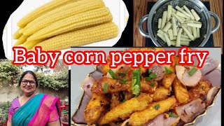 Delicious Baby Corn Pepper Fry Recipe  Easy amp Flavorful  Khaana khazana tasty  Baby corn recipes [upl. by Julita]