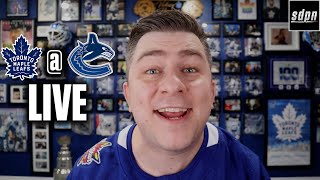 Toronto Maple Leafs vs Vancouver Canucks Watchalong LIVE w Steve Dangle [upl. by Ardnasella]