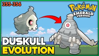 Pokemon Emerald  How To Evolve Duskull into Dusclops  Hoenn Pokedex [upl. by Israeli]