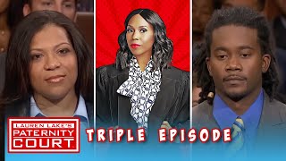 Two Men Come To Court To Find Out If They Are The Father Triple Episode  Paternity Court [upl. by Kerred]