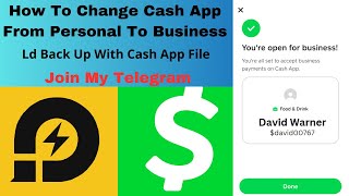 How To Change Cash App From Personal To Business Ld back up casino cashapp [upl. by Ecnaled]