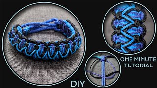 How to Make Paracord Bracelet Tying King Cobra Knots [upl. by Nonnah255]