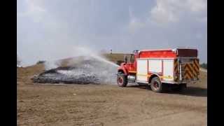 TLF der US Army Feuerwehr Grafenwöhr beim Flächenbrand [upl. by Grearson266]