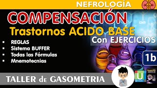 Como se COMPENSAN los TRASTORNOS ÁCIDO BASE Gasometrias con EJERCICIOS FÓRMULAS explicadas [upl. by Ahsemrak]