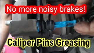 Brake Caliper Slide Pin Greasing │ Brake Cleaning  Suzuki Alto [upl. by Whitehouse]