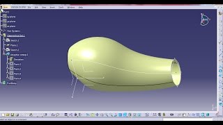 ADAPTIVE SWEEP CATIA V5 [upl. by Yelsna]