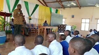 Prof Livin Mosha ardhiuniversity Addressing Rosmini Secondary School [upl. by Aramenta555]