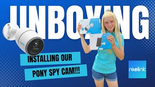 PONY SPY CAM UNBOXING amp INSTALLING THE REOLINK GO PLUS CAMERA [upl. by Pollard391]