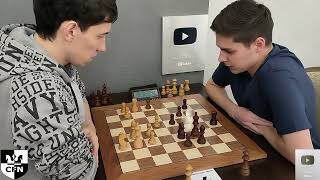 CM A Krylov 2291 vs K Somkin 2256 Chess Figth Night CFN Blitz [upl. by Akinohs]