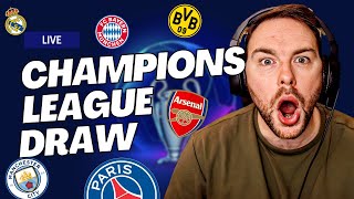 Real Madrid vs Man City Arsenal vs Bayern Munich UEFA Champions League 202324 Draw LIVE🏆 [upl. by Aerdied]