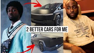 Omah Lay Challenges Davido As He Spends N500 million To Buy Bigger Models Of Tesla Cybertruck [upl. by Ardnaxila]