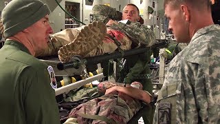 Medical Evacuation Via C17 – Military MEDEVAC Flight [upl. by Aliled432]