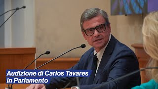 Audizione di Carlos Tavares in Parlamento [upl. by Alegnaoj]