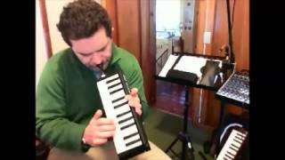 Blues Shuffle Melodica Hammond 24BB Improvisation [upl. by Ahsinawt]