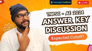 Combined technical service exam 2024 keyTNPSC AE  2024 Answer Key Discussion🔥  Terzaghi Institute [upl. by Aihtiekal231]