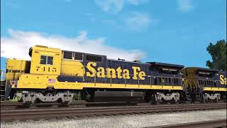 JOINTED RAIL SANTA FE GE B40 8 [upl. by Tterrag]