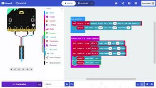 Microbit grove led strip  3 ranges [upl. by Ssenav]