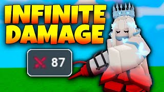 I Broke this gun with INFINITE DAMAGE  Roblox Bedwars [upl. by Denis366]