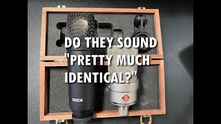 Neumann TLM 103 VS RODE NT1 microphone shootout  Do they sound pretty much identical to you [upl. by Jewel]