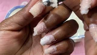 HOW TO SOAK OFF ACRYLIC NAILS AT HOME BEGINNER NAIL TECHS [upl. by Cohn]