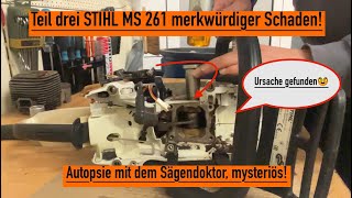 STIHL MS 261 mysteriöser Schaden Teil 3 Wellendichtringe RICHTIG ersetzten stihl Sägedoktor [upl. by Nahtal938]