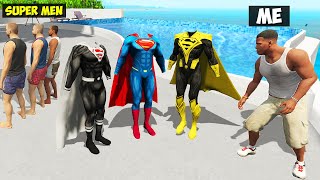 I Stole EVERY SUPER MANS SUIT From SUPER MAN in GTA 5 [upl. by Suertemed]