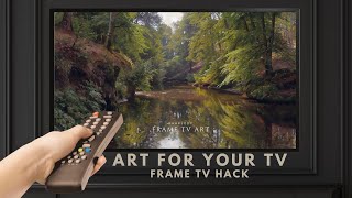 Vintage Painting Frame TV Art Screensaver 4K Frame TV Hack River Landscape Wallpaper Background [upl. by Leveroni]