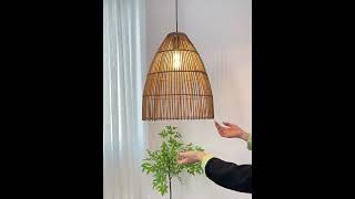 Wabi sabi rattan pendant light [upl. by Shaefer]