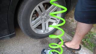 Review Of The Slime Portable Air Compressor Tire Inflator [upl. by Jacinto]