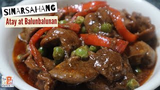 SINARSAHANG ATAY at BALUNBALUNAN  Chicken Liver and Gizzards in Sauce  Chicken Dinner [upl. by Keyser]