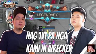 NAGKATAPAT NA RIN TAYO WRECKER  1 VS 1  GUSION GAMEPLAY FT YUJI MLBB [upl. by Koball]