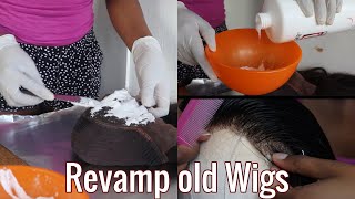 How to make a OLD wig look NEW  bleaching knots plucking styling  Coley Ming [upl. by Nuhsyar846]