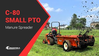 C80 Small PTO Manure Spreader [upl. by Airottiv]