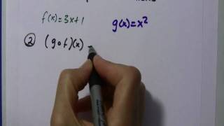 Alg II Composite Functions fgx [upl. by Aihtnys]