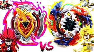 SS Geist Fafnir 8 PrAb vs Z Achilles 11Xt  Free vs Aiga  Beyblade Burst Super Cho Z Battle [upl. by Carmen]