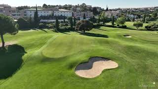 Golf De Fontcaude drone aerial video International Hole18 [upl. by Ecyar]