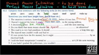 Употребление Passive Infinitive [upl. by Rennold]