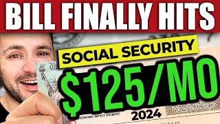 125Mo Social Security INCREASE Bill Returns… Vote FORCED by House [upl. by Einafats]