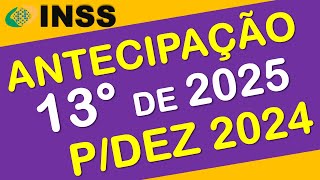 ANTECIPAÇÃO 13° SALÁRIO DE 2025 PARA DEZEMBRO DE 2024  PL3383 [upl. by Tereb]