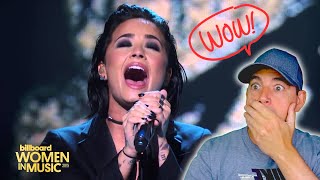 Demi Lovato Reaction quotStone Coldquot Live at Billboards Women In Music [upl. by Bliss]