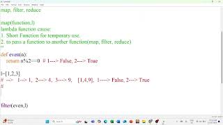 Python Lambda Function List Comprehension map filter reduce Functions [upl. by Simah]